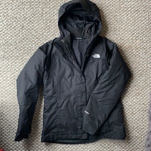 North face waterproof jacket plus inner bomber jacket